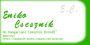 eniko csesznik business card